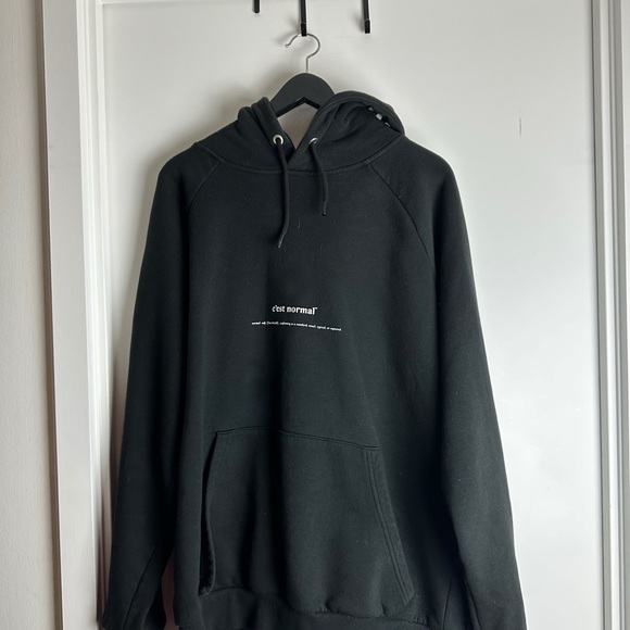 C'est Normal Black hoodie - Picture 1 of 1